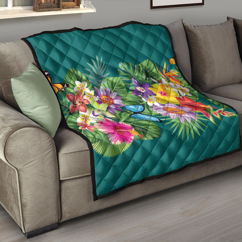 Hawaii Premium Quilt Garden Flower