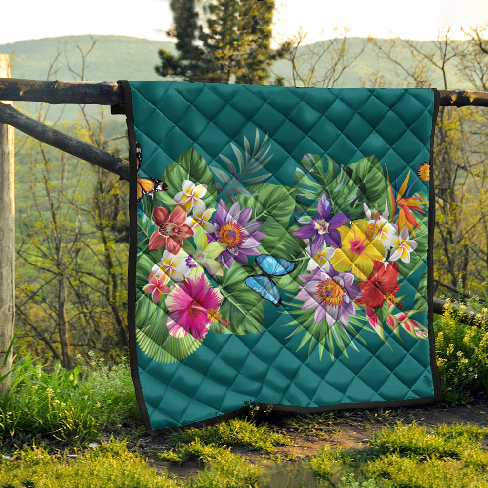 Hawaii Premium Quilt Garden Flower