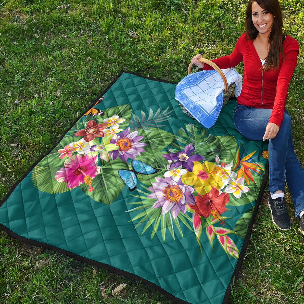 Hawaii Premium Quilt Garden Flower