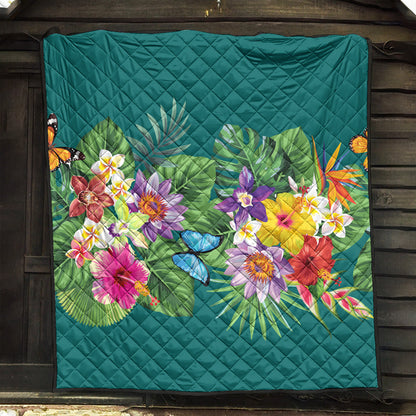 Hawaii Premium Quilt Garden Flower