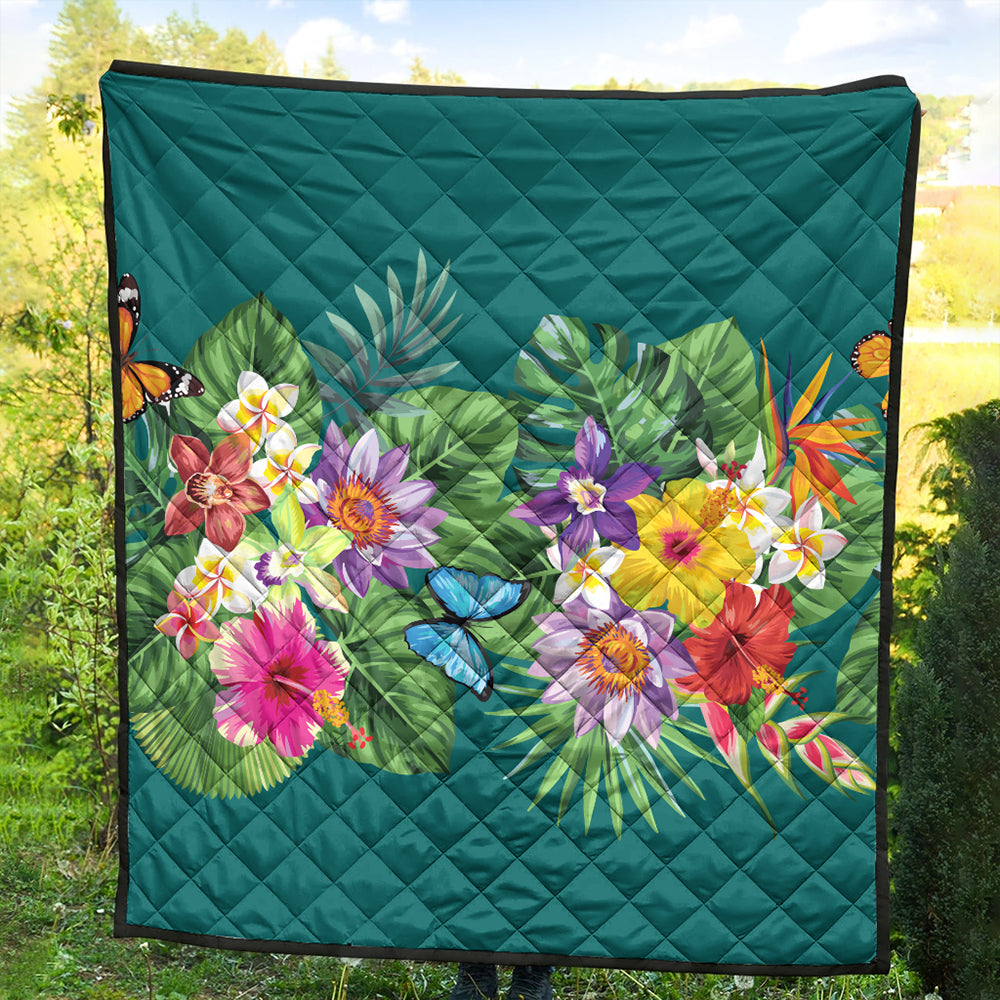 Hawaii Premium Quilt Garden Flower
