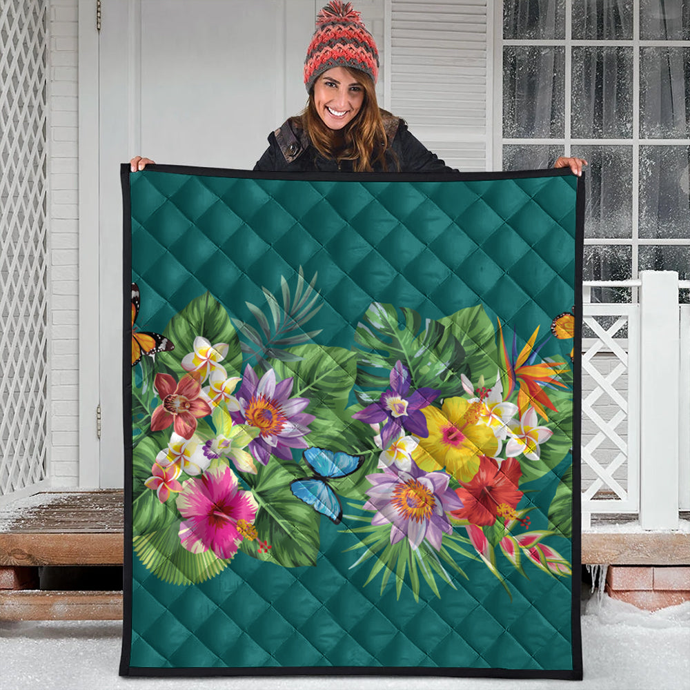 Hawaii Premium Quilt Garden Flower