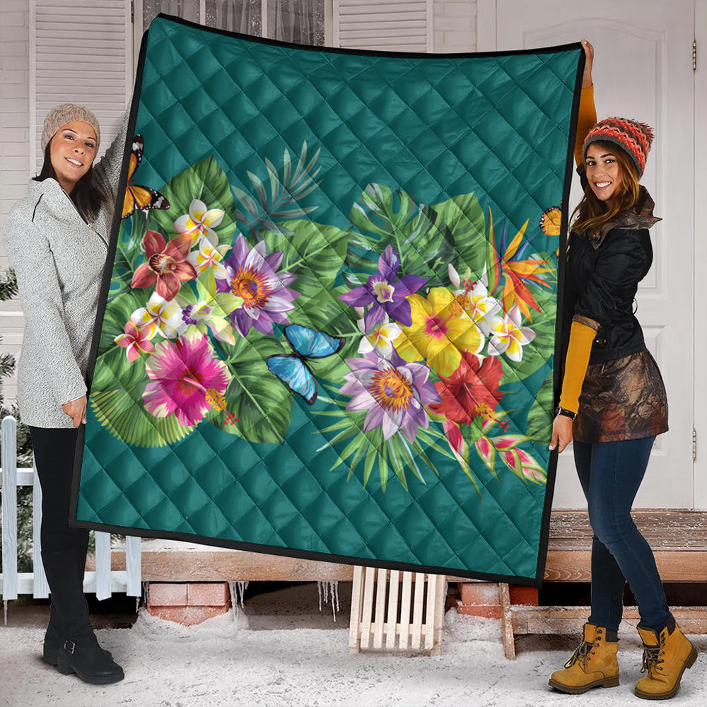 Hawaii Premium Quilt Garden Flower