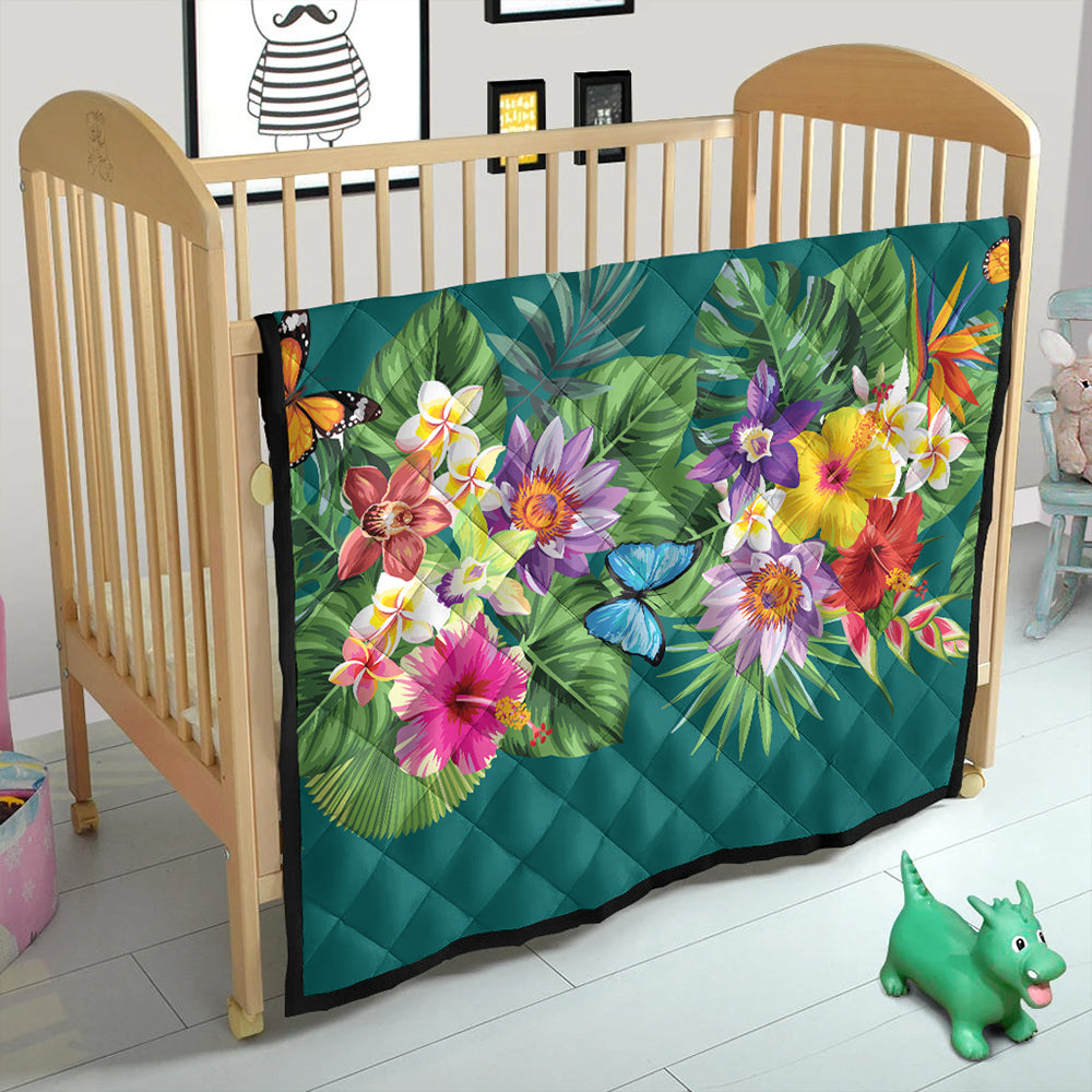 Hawaii Premium Quilt Garden Flower