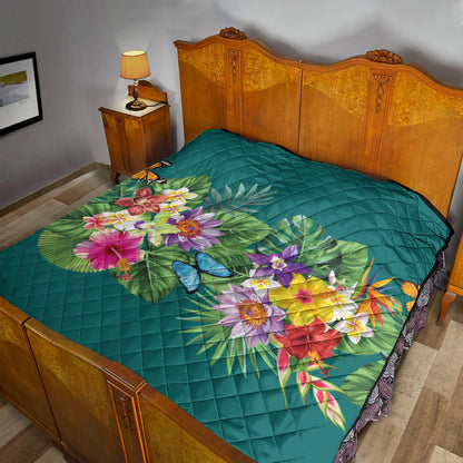 Hawaii Premium Quilt Garden Flower
