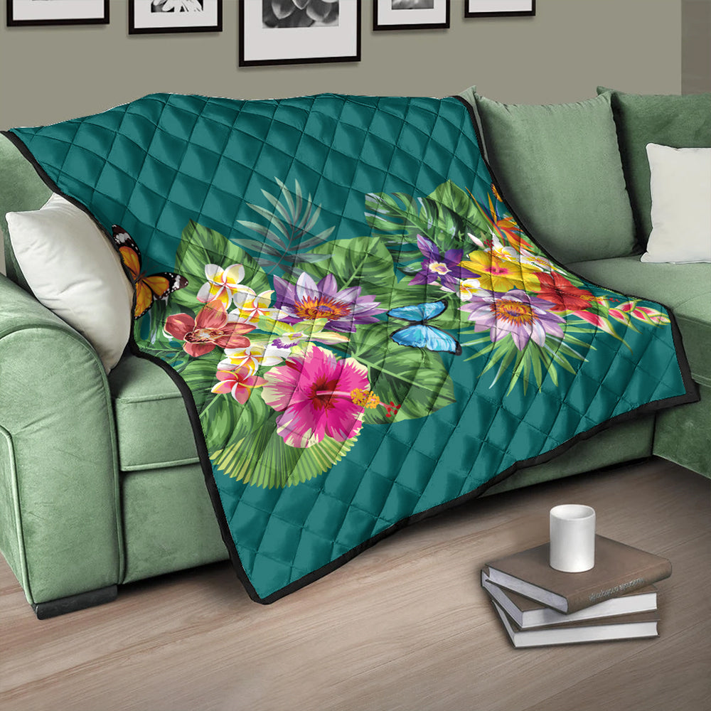 Hawaii Premium Quilt Garden Flower