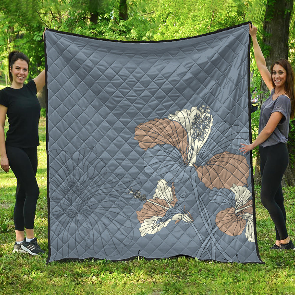 Hawaii Premium Quilt Hibiscus Art Tote New