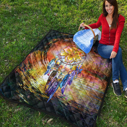 Hawaii Premium Quilt Hibiscus Dreamcatcher Wales Night