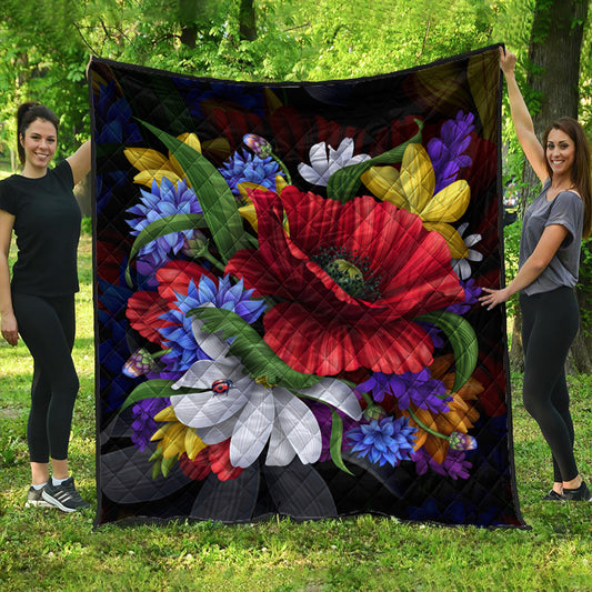 Hawaii Premium Quilt Hibiscus Flower Beautiful