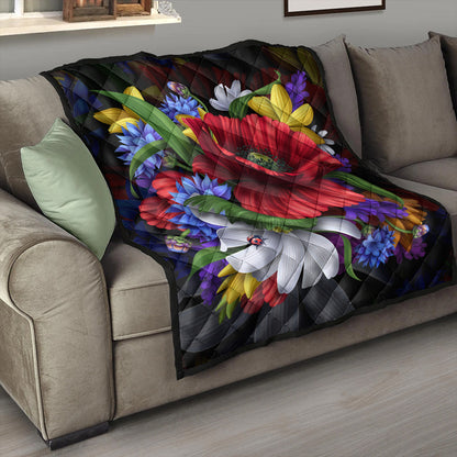 Hawaii Premium Quilt Hibiscus Flower Beautiful