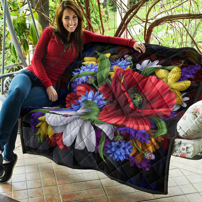 Hawaii Premium Quilt Hibiscus Flower Beautiful
