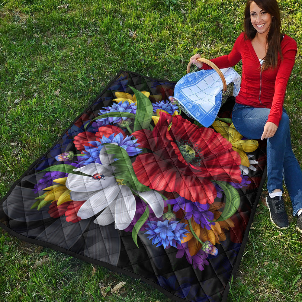 Hawaii Premium Quilt Hibiscus Flower Beautiful