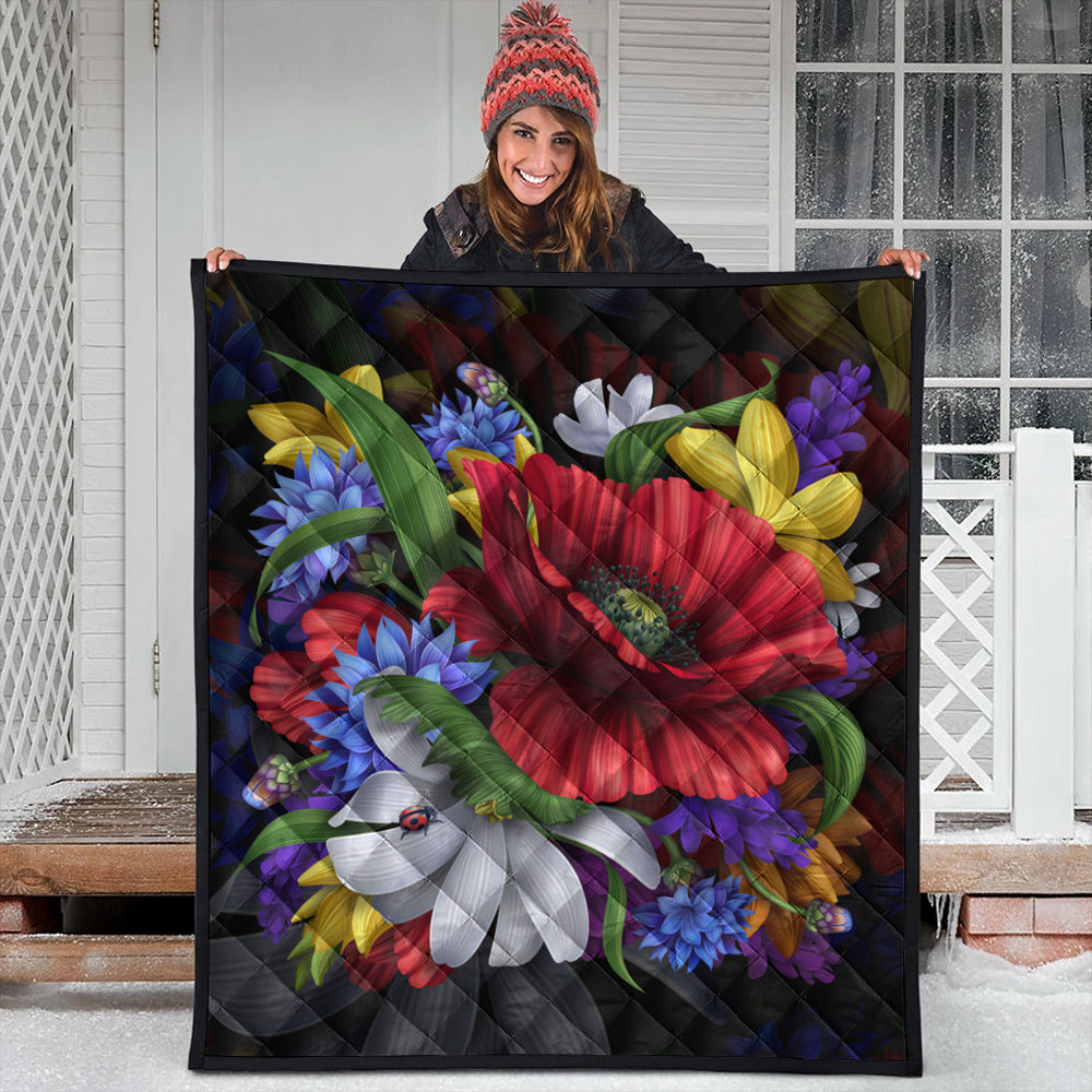 Hawaii Premium Quilt Hibiscus Flower Beautiful