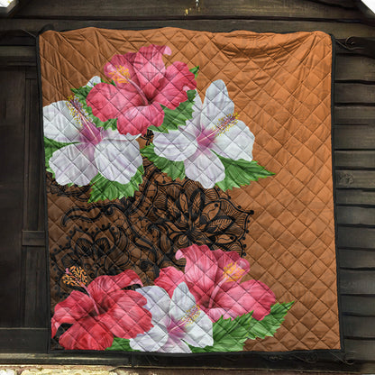Hawaii Premium Quilt Hibiscus Flower Polynesia