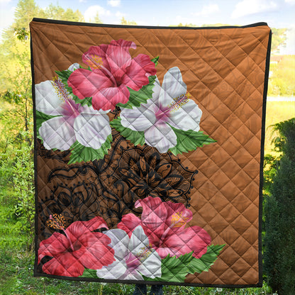 Hawaii Premium Quilt Hibiscus Flower Polynesia