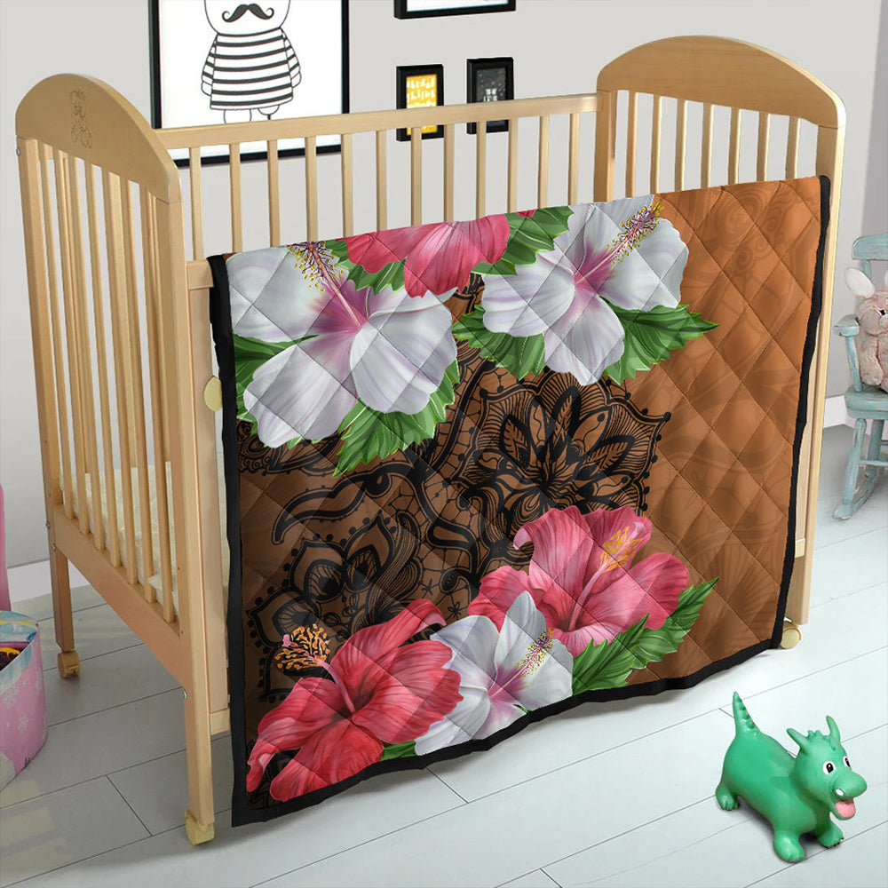 Hawaii Premium Quilt Hibiscus Flower Polynesia