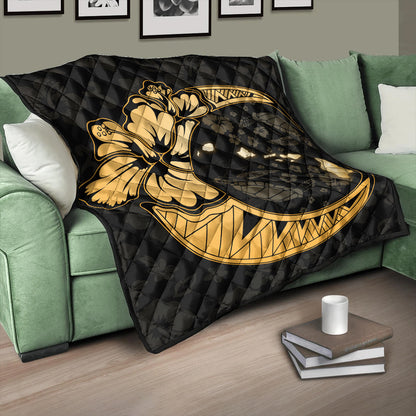 Hawaii Premium Quilt Hibiscus Map On The Moon