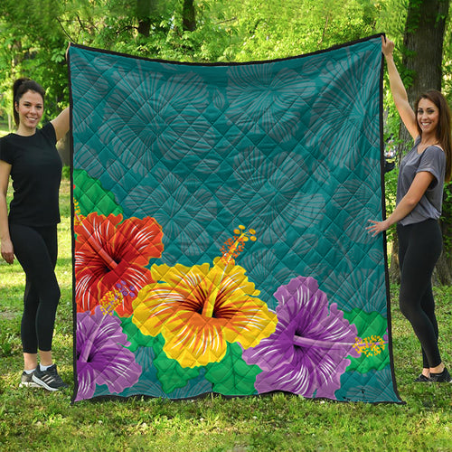 Hawaii Premium Quilt Hibiscus More Color