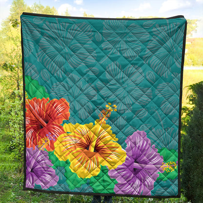 Hawaii Premium Quilt Hibiscus More Color