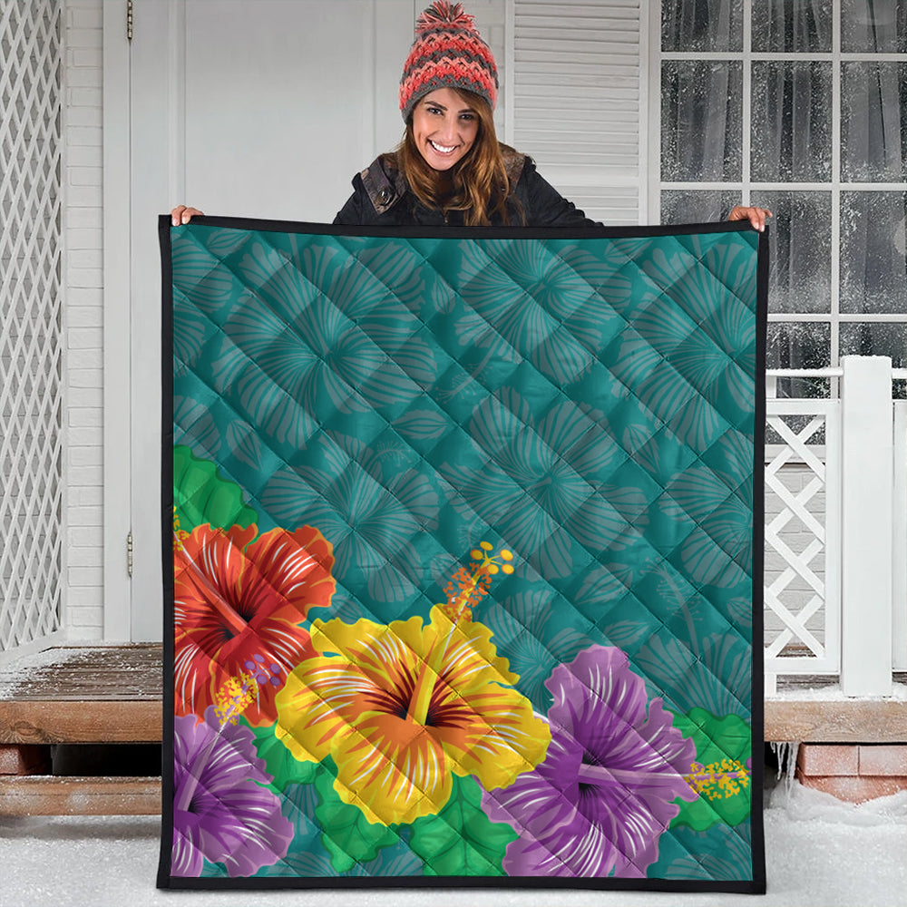 Hawaii Premium Quilt Hibiscus More Color