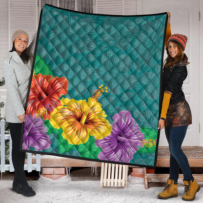 Hawaii Premium Quilt Hibiscus More Color