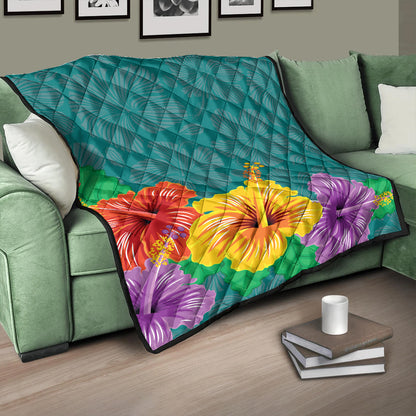 Hawaii Premium Quilt Hibiscus More Color
