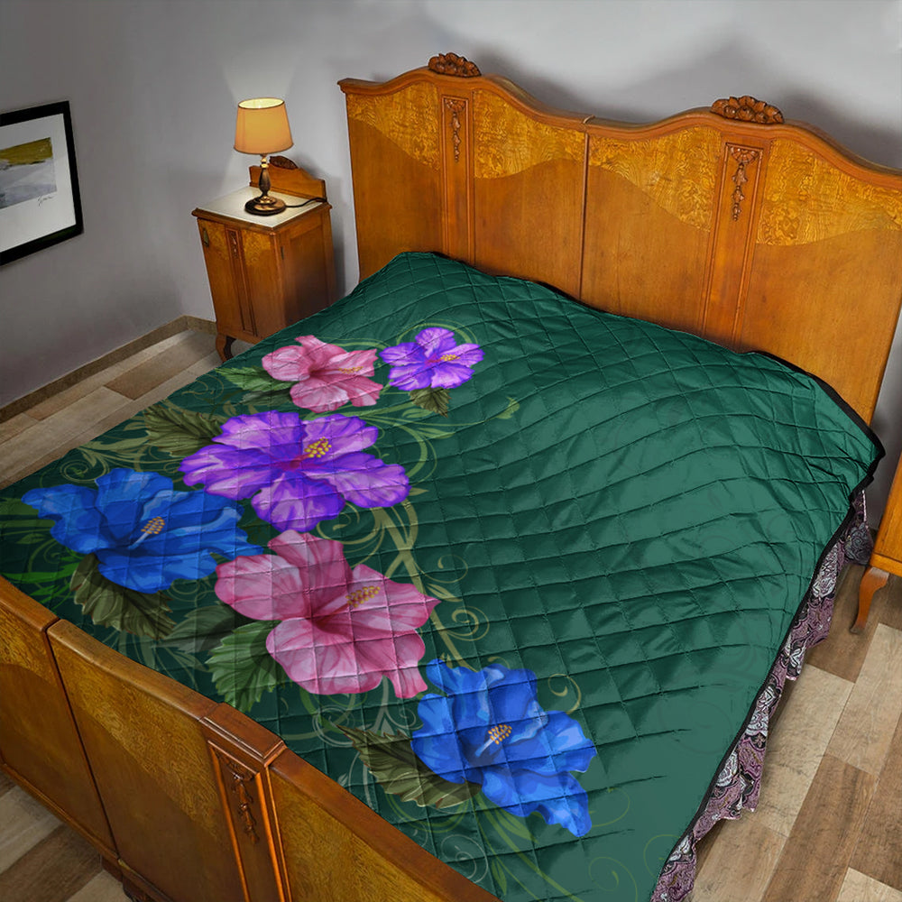 Hawaii Premium Quilt Hibiscus More Colorful