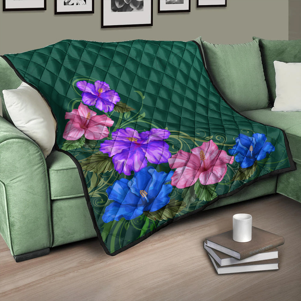 Hawaii Premium Quilt Hibiscus More Colorful