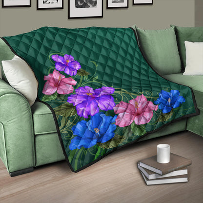 Hawaii Premium Quilt Hibiscus More Colorful