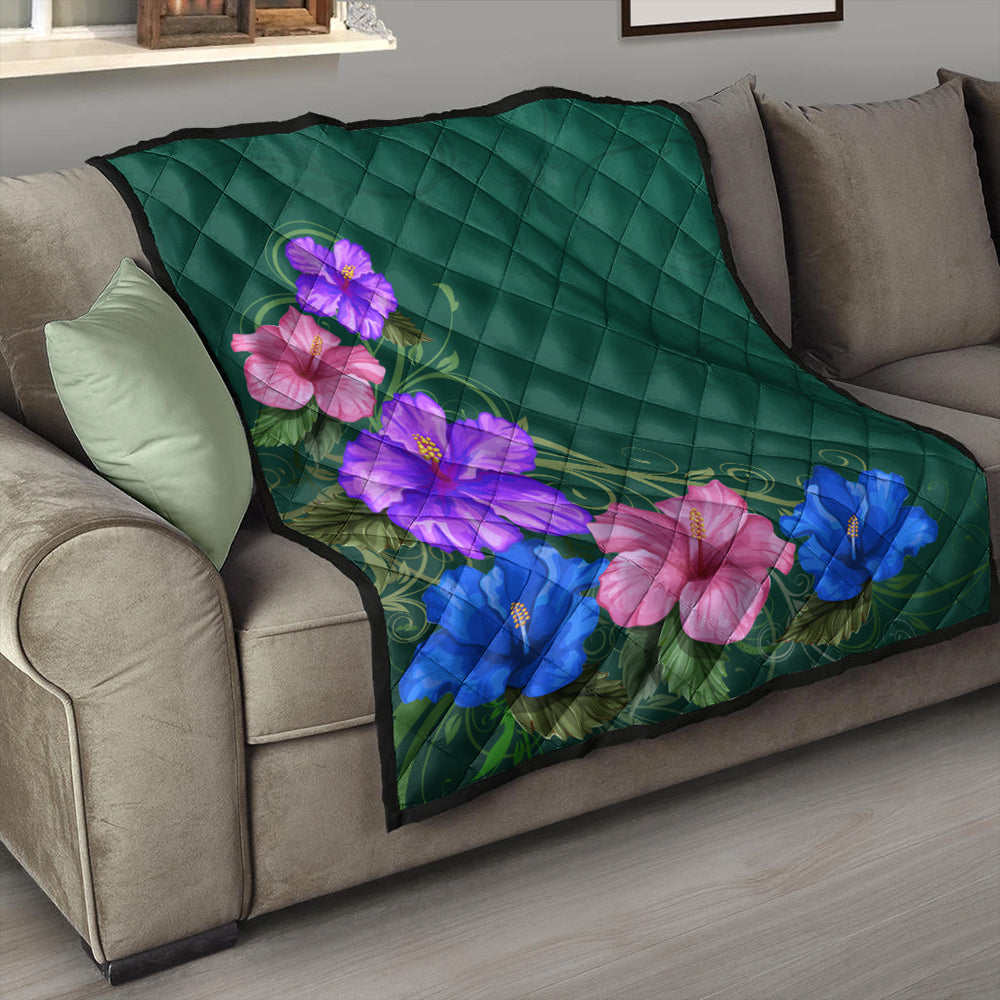 Hawaii Premium Quilt Hibiscus More Colorful