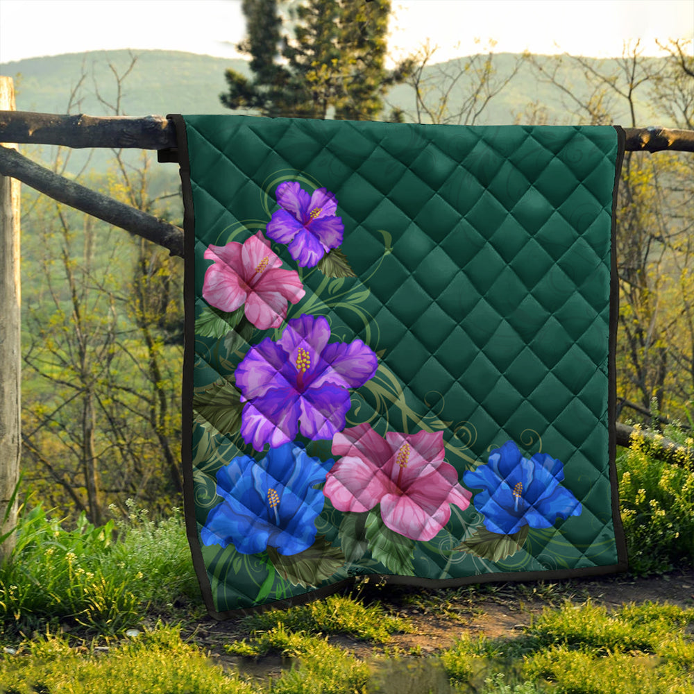 Hawaii Premium Quilt Hibiscus More Colorful