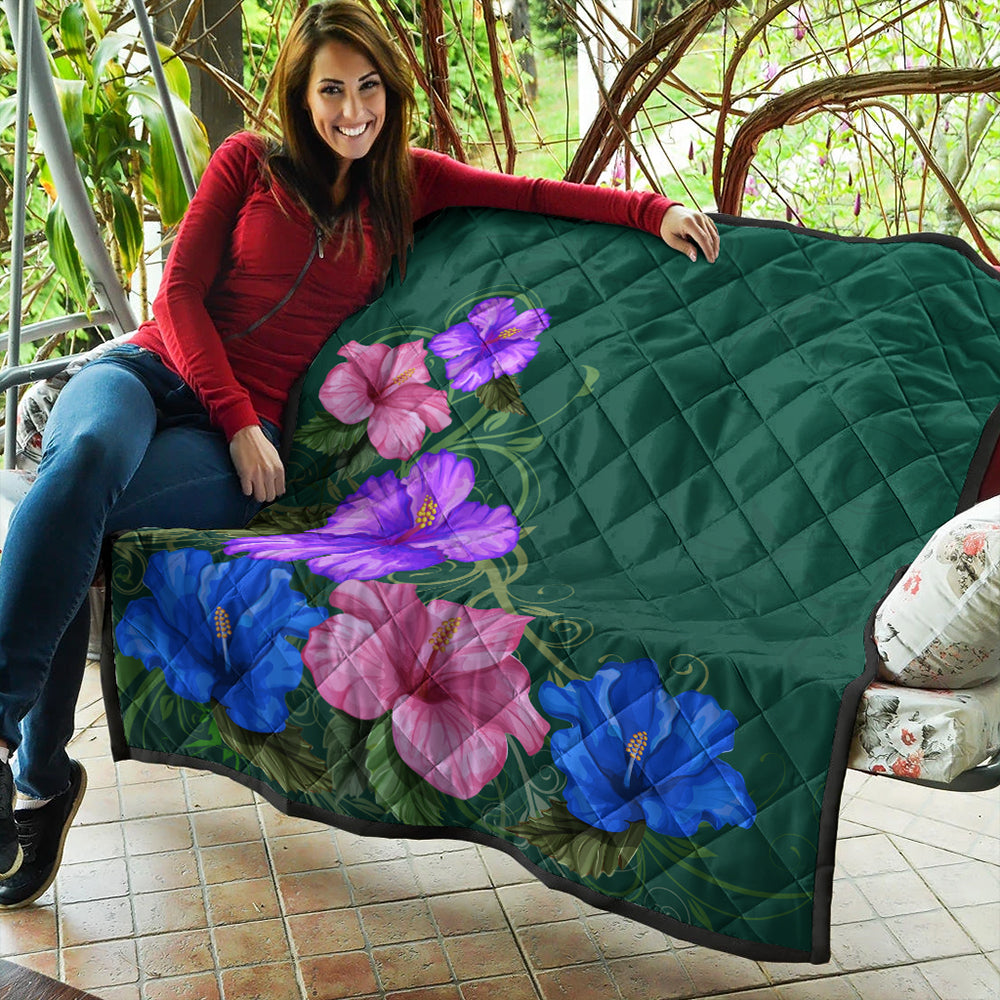 Hawaii Premium Quilt Hibiscus More Colorful
