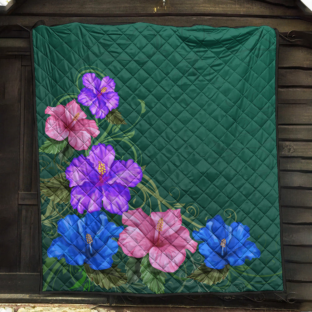 Hawaii Premium Quilt Hibiscus More Colorful