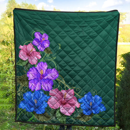 Hawaii Premium Quilt Hibiscus More Colorful