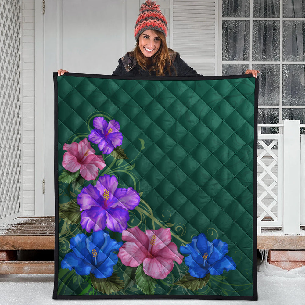 Hawaii Premium Quilt Hibiscus More Colorful