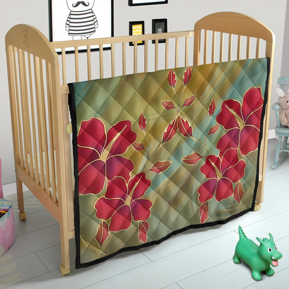 Hawaii Premium Quilt Hibiscus Water Color