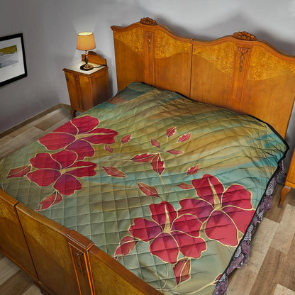 Hawaii Premium Quilt Hibiscus Water Color