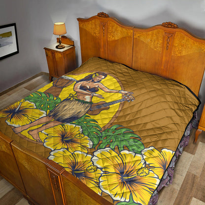 Hawaii Premium Quilt Hula Girl Dance Tradition