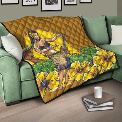 Hawaii Premium Quilt Hula Girl Dance Tradition