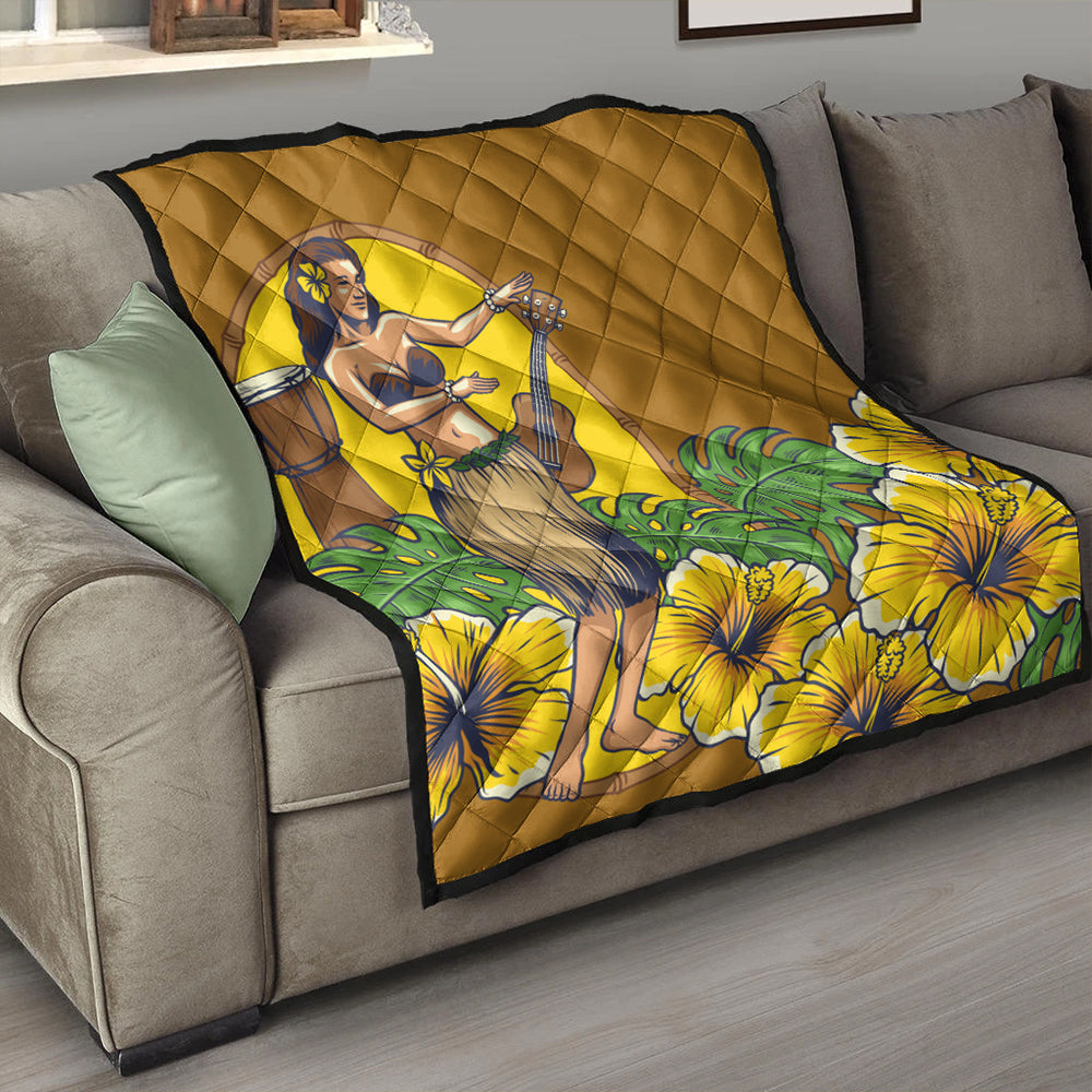 Hawaii Premium Quilt Hula Girl Dance Tradition