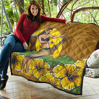 Hawaii Premium Quilt Hula Girl Dance Tradition