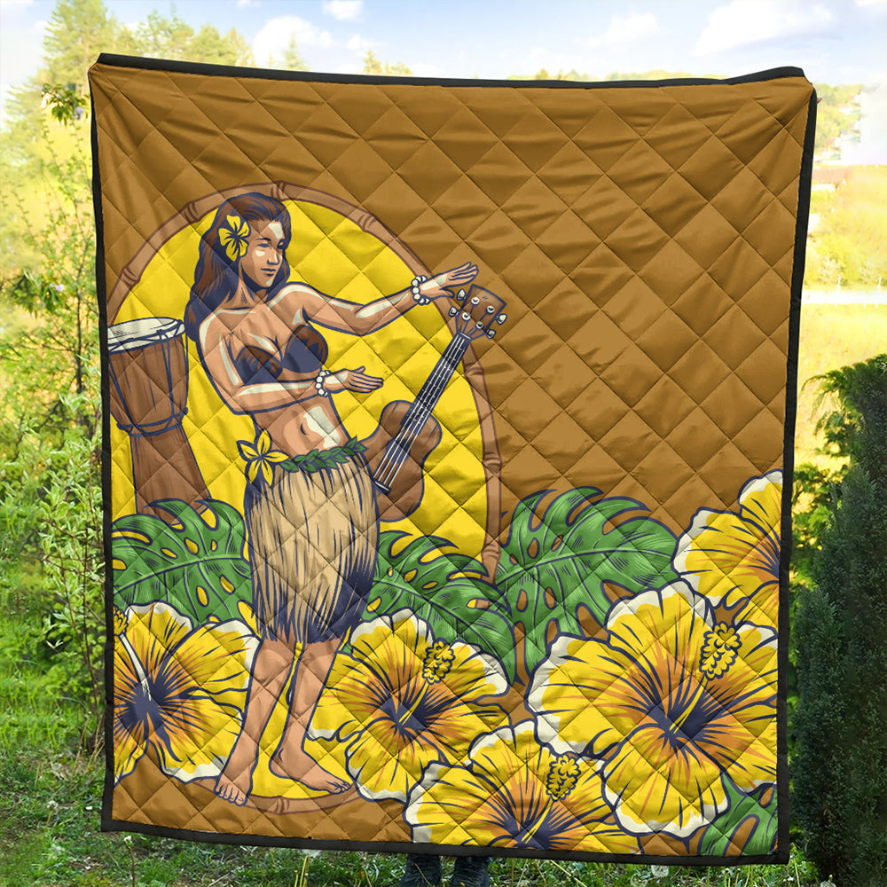 Hawaii Premium Quilt Hula Girl Dance Tradition