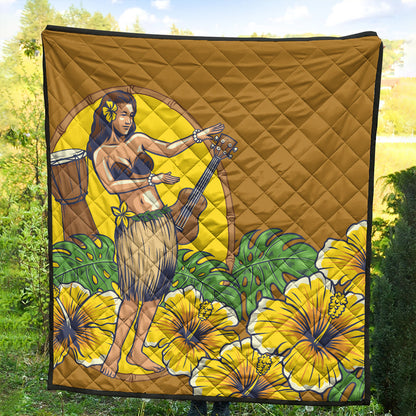 Hawaii Premium Quilt Hula Girl Dance Tradition