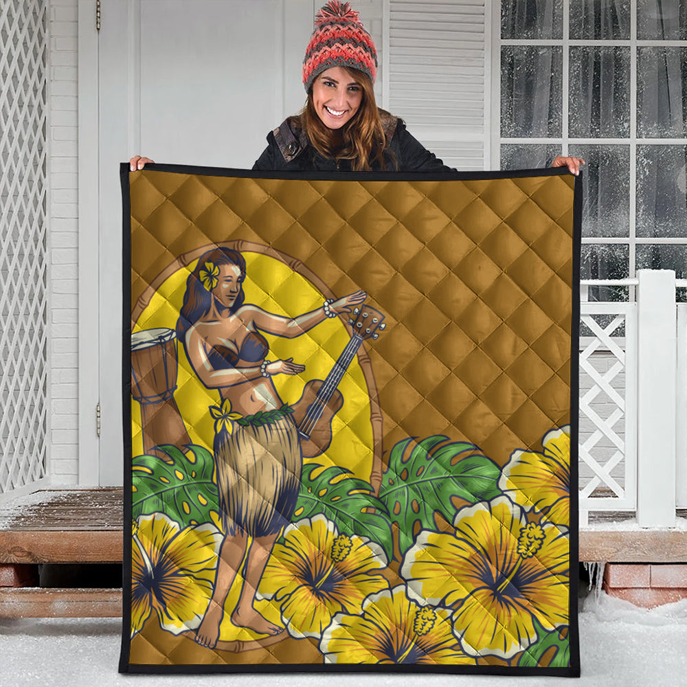 Hawaii Premium Quilt Hula Girl Dance Tradition