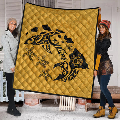 Hawaii Premium Quilt Love Animal Polynesian