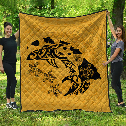 Hawaii Premium Quilt Love Animal Polynesian