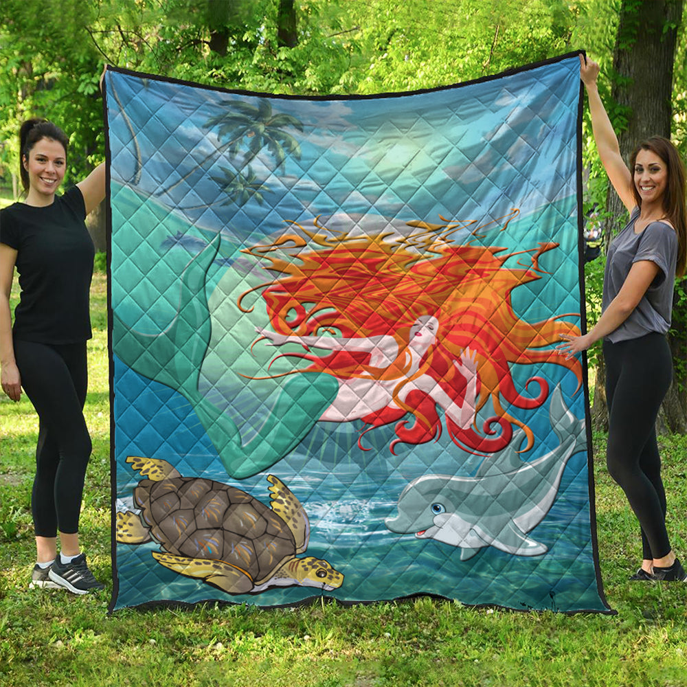 Hawaii Premium Quilt Mermaid And Animal