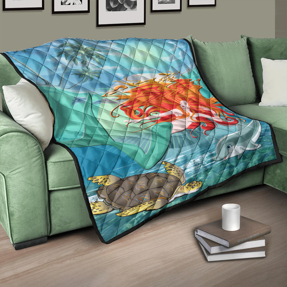 Hawaii Premium Quilt Mermaid And Animal