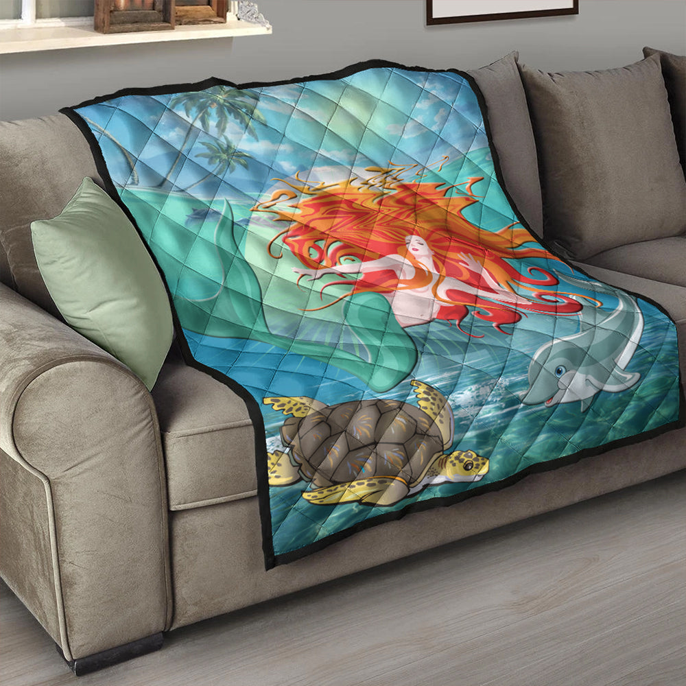Hawaii Premium Quilt Mermaid And Animal