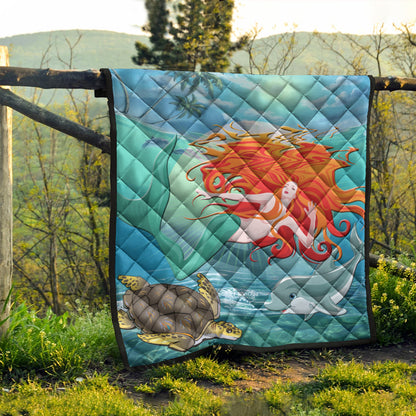Hawaii Premium Quilt Mermaid And Animal